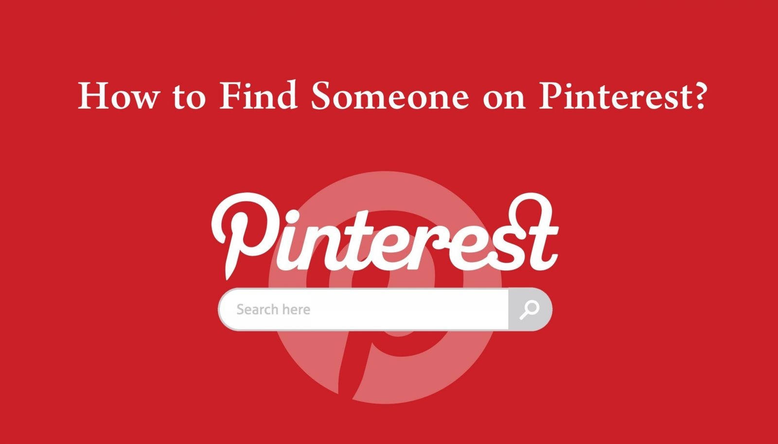 How to search for people on Pinterest